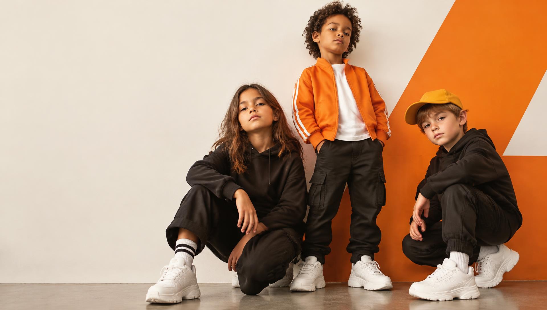 Kinderen in de nieuwe collectie